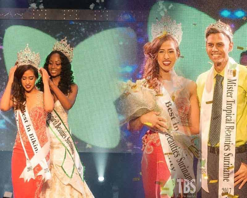 Farahnaaz Margaret crowned as Miss Tropical Beauties Suriname 2017