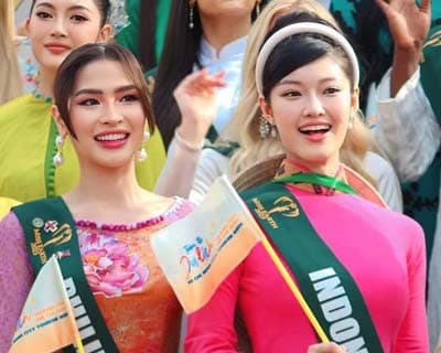 Miss Earth 2023 delegates dazzle in Ao Dai at Ho Chi Minh City Tourism Week