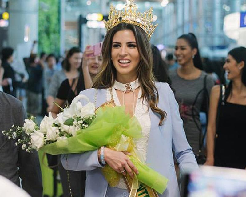 María José Lora Miss Grand International 2017 arrives in Thailand