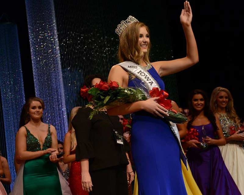 Jenny Valliere crowned Miss Iowa USA 2018 for Miss USA 2018