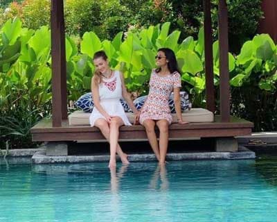 Reigning Miss World Mireia Lalaguna enjoying her stay in Bali