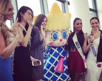 Miss International 2015 finalists visit Tokyo Sky Tree SOLAMACHI