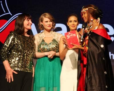 Megan Young and Lisa Punch hosted the 2016 Variety International Humanitarian Award