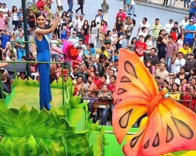 Pia Wurtzbach made an appearance in the Annual Machala Parade