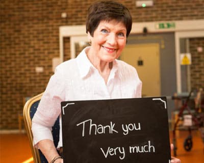 Age UK Charity shows off its gratitude to Miss World Organisation for 'Winter Warmth'