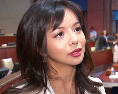 Miss World Canada 2015 Anastasia Lin returns home to cheers!