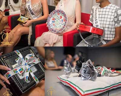 Miss Supranational Contestants sell Christmas Gifts to raise money for Charity