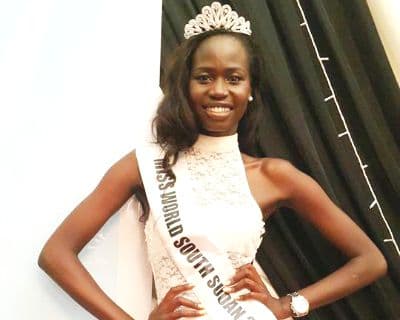 Ajaa Kiir Monchol crowned Miss World South Sudan 2015