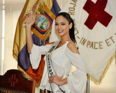 Pia Wurtzbach Miss Universe 2015 is in Ecuador