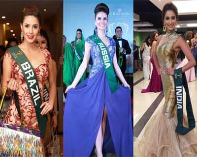 Miss Earth 2014 Evening Gown group Winners