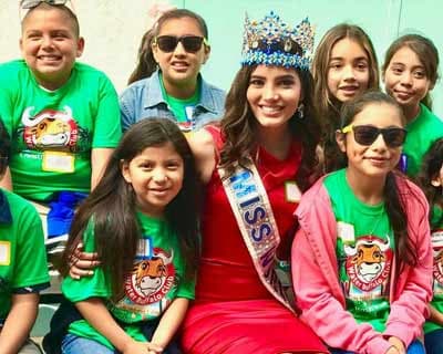 Stephanie Del Valle and Julia Morley joined a charity ‘Chance for Children’ at Santa Monica Pier