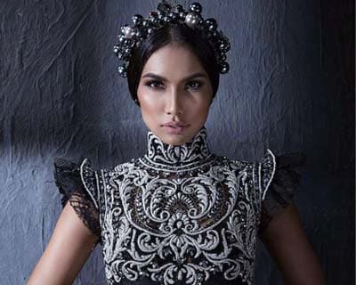 Parul Shah's transformation from a Beauty Queen to a Gothic Supermodel for Michael Cinco Haute Corture