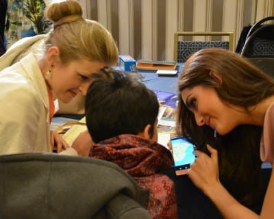 Miss World 2016 contestants meet the children of the US Dream Academy