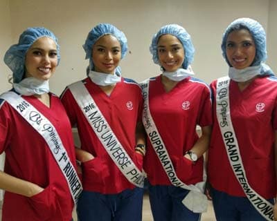 Binibining Pilipinas 2016 Winners visit Sta. Ana Hospital for Operation Smile