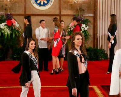 Miss Universe 2016 contestants meet President Duterte