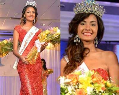 Isabel Dalley of Jamaica eyeing at the Miss Universe 2016 crown