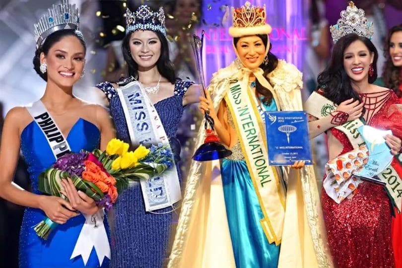 First crowned Asian queens at Big 4 major beauty pageants in the decade (2011 – 2020)