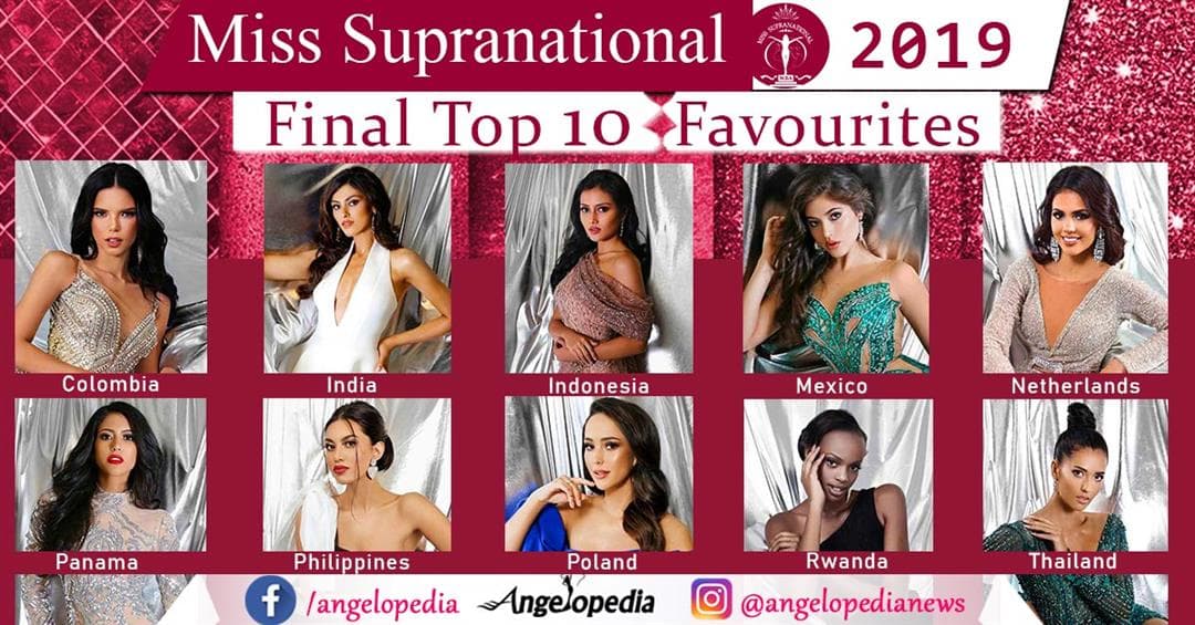 Miss Supranational 2019 Final Top 10 Hot Picks