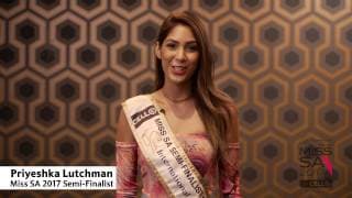 Introduction Video of Priyeshka Lutchman Miss South Africa 2017 Contestant from Rosebank, Gauteng
