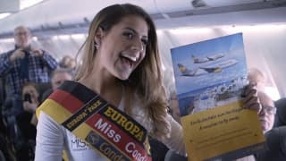 Miss Germany 2017 contestants on their way to Miss Germany Camp 2017