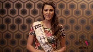 Introduction Video of Lou Marie Taljaard Miss South Africa 2017 Contestant from Bellville, Western Cape