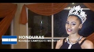 Kerelyne Campigoti Webster Contestant from Honduras for Miss World 2016 Introduction