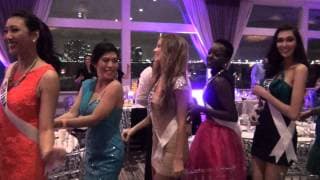 Miss Universe 2014 contestants at the Best Buddies dinner at Rusty Pelican