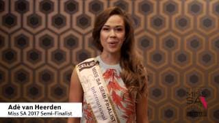 Introduction Video of Adè van Heerden Miss South Africa 2017 Contestant from Herolds Bay, Western Cape