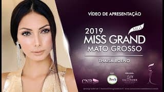 Thaisa Cristina Boeno Miss Grand Mato Grosso 2019 Presentation Video