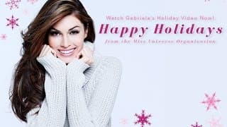 Miss Universe 2013, Gabriela Isler gives back gifts on Holiday.