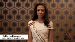 Introduction Video of Callie Jo Bouman Miss South Africa 2017 Contestant from Bellville, Western Cape