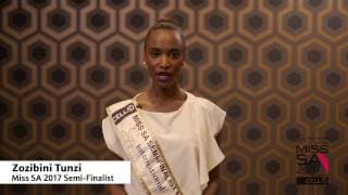 Introduction Video of Zozibini Tunzi Miss South Africa 2017 Contestant from Tsolo, Eastern Cape