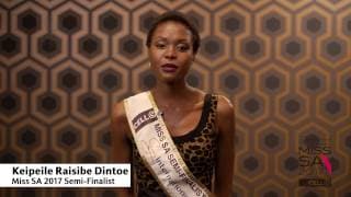 Introduction Video of Keipeile Dintoe Miss South Africa 2017 Contestant from Pretoria, Gauteng