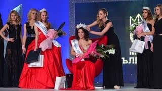 Miss Bulgaria 2014 Simona Evgenieva crowning moment