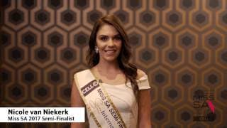 Introduction Video of Nicole van Niekerk Miss South Africa 2017 Contestant from Môregloed, Gauteng