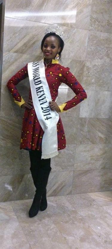 Idah Nguma (Kenya) Miss World 2014 (Courtesy: Official Facebook page)