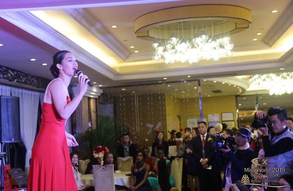 Latafale Auvaa Contestant from Samoa Performing During Pheonix International Executive Centre in Zhuhai (Photo Courtesy: Miss World Official)