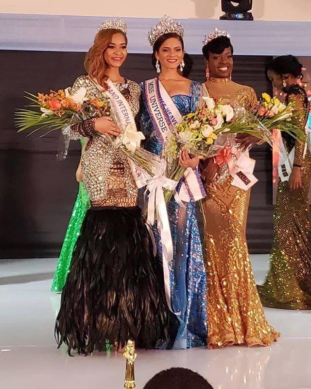Miss Universe Jamaica 2018 Emily Maddison, Miss Grand Jamaica 2018 Kadejah Anderson and Miss Intercontinental Jamaica 2018 Kayla Smith (Photo Courtesy: MU Jamaica Official)