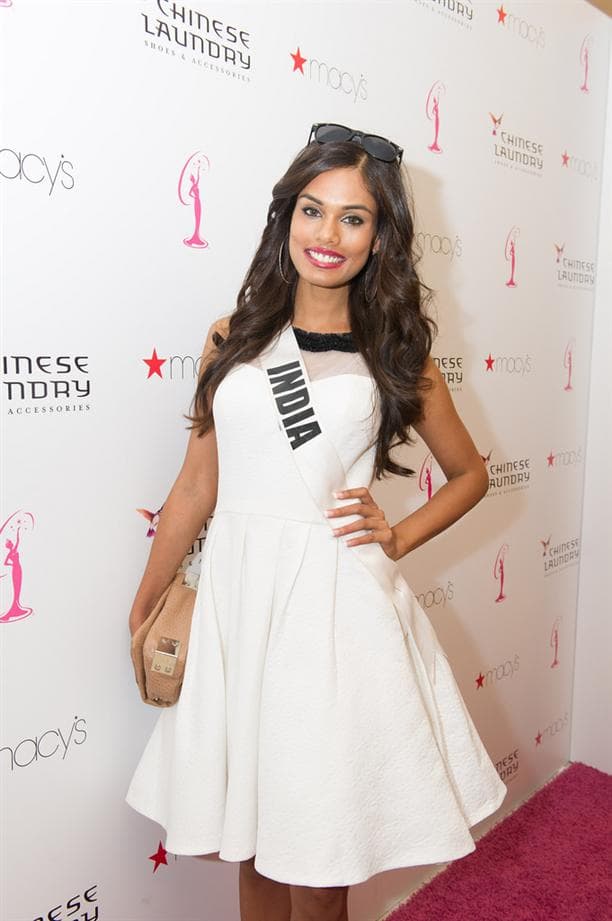 Noyonita Lodh Miss Universe India 2014 at Chinese Laundry Shoes Meet