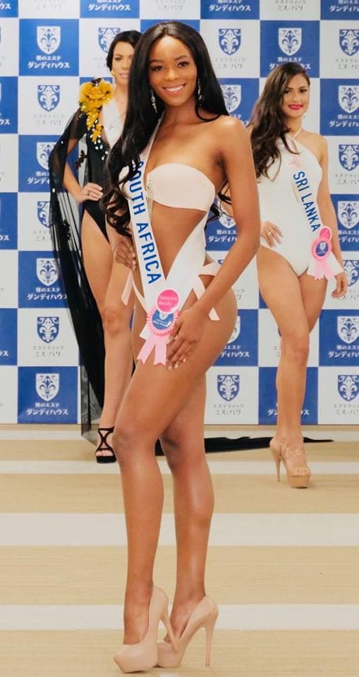 Reabetswe Rambi Sechoaro Miss International South Africa 2018, Finalist Miss International 2018 at Preliminary Swimsuit Competition (Photo Source: Miss International Organization)