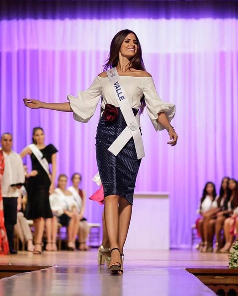 Gabriela Tafur Náder from Valle del Cauca, Finalist Miss Colombia 2019/ Señorita Colombia 2019 (Photo Source: Concurso Nacional de Belleza Colombia Official)