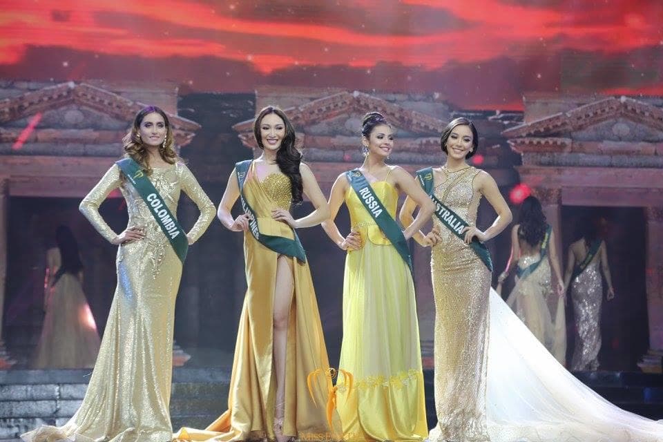 Miss Earth 2017 Top four finalists (Photo Credit: Facebook Official)