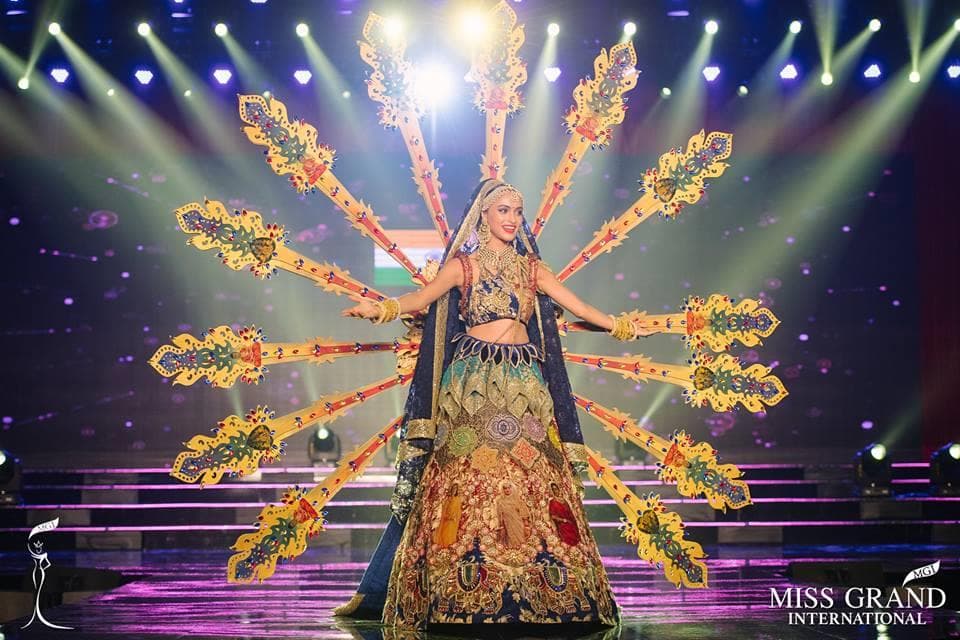 Anukriti Gusain Miss Grand India 2017 during national costume competition (Photo Courtesy: Miss Grand International)