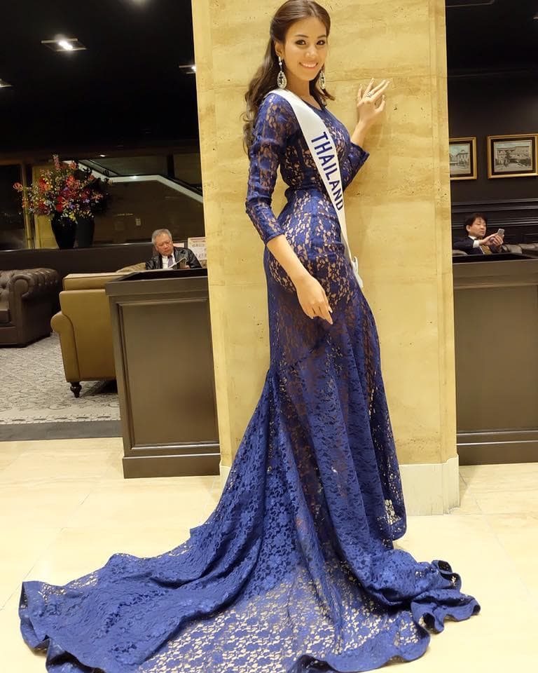 Sasi Sintawee Contestant from Thailand in Long Gown for Miss International 2015