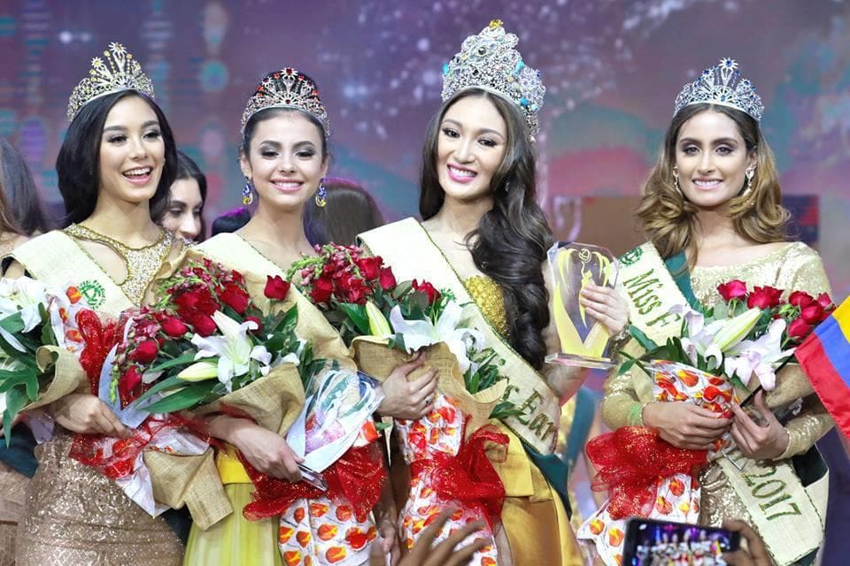 Karen Ibasco winner Miss Earth 2017 with her court (Photo Credit: Facebook Official)