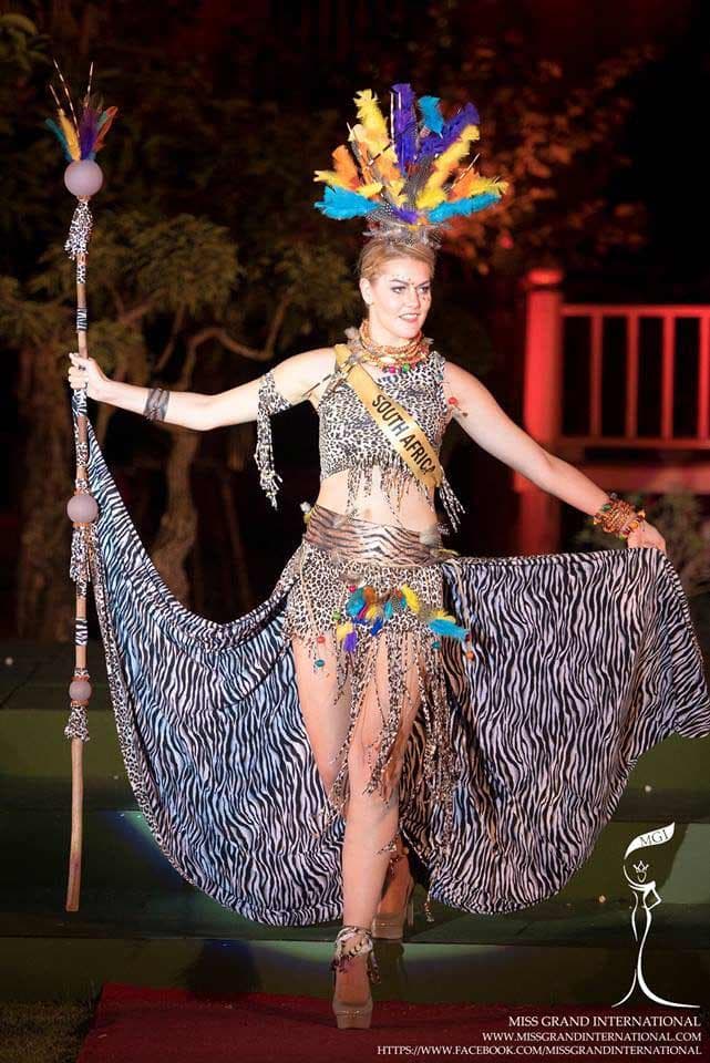 Magdalena Pieterse from South Africa - Finalist Miss Grand International 2015 in National Costume (Photo Credit: MGI Official)