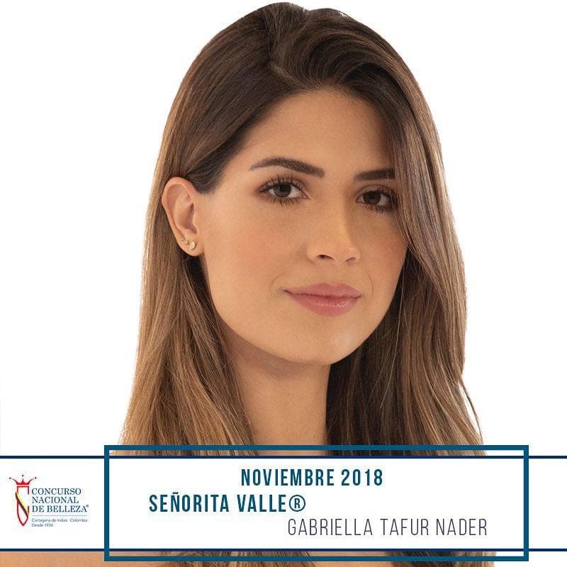 Gabriela Tafur Náder from Valle del Cauca, Finalist Miss Colombia 2019/ Señorita Colombia 2019 (Photo Source: Concurso Nacional de Belleza Colombia Official)