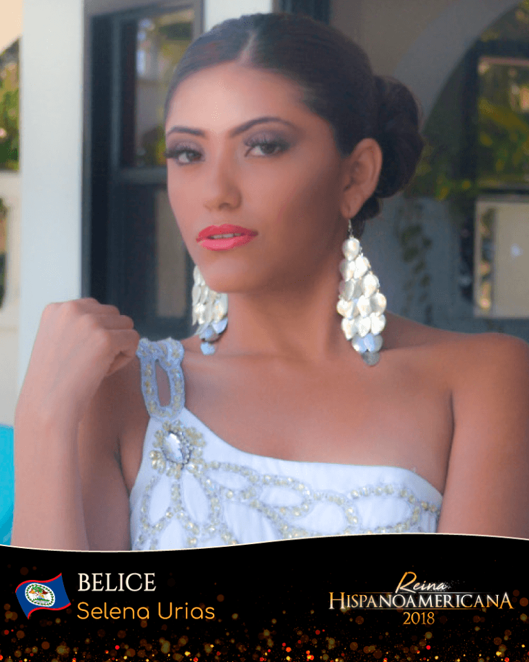 Selena Urias Reina Hispanoamericana Belize 2018, Finalist Reina Hispanoamericana 2018 (Photo Courtesy: Reina Hispanoamericana/ Promociones Gloria Official)