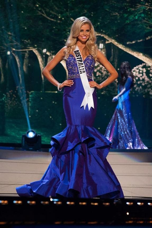 Tegan Martin Miss Universe Australia 2014 Evening Gown