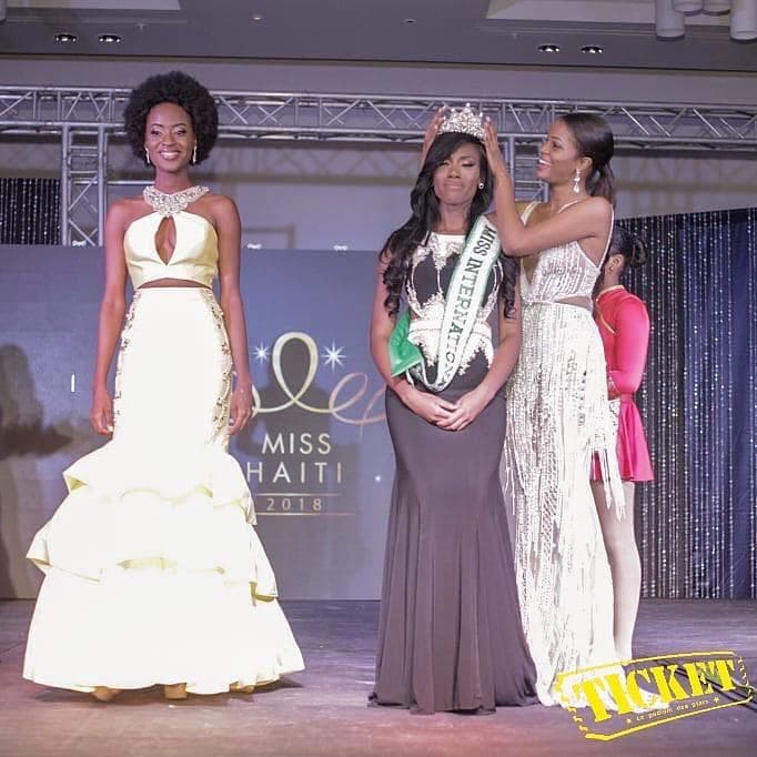 Merlie Fleurizard crowned Miss International Haiti 2018 (Photo Courtesy: Miss Haiti Facebook Official)